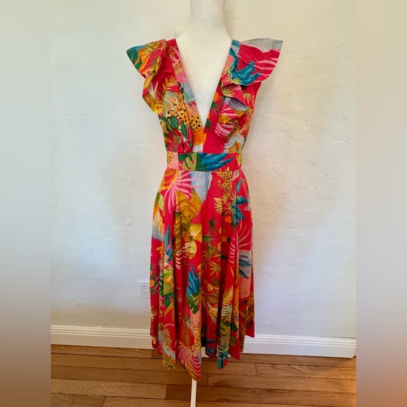 FARM Rio Ruffle Dress - Picture 2 of 4